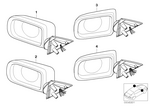 51168266438 - : Outside Mirror W/Out Glass Heated Right for BMW Image