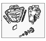 92101BE020 - Electrical: Headlamp Assembly for Hyundai: Kona, Kona Electric Image
