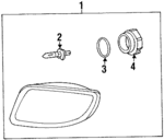 9220127500 - Electrical: Fog Lamp Assembly for Hyundai: Tiburon Image