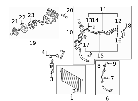 A/C Flow Restrictors for 2011 Hyundai Santa Fe #0
