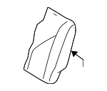 LC728823105 - Body: Seat Back Cover for Mazda: MPV Image