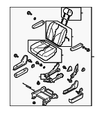 LD495720XB05 - : Seat Assembly - Passenger Side (RH) for Mazda: MPV Image