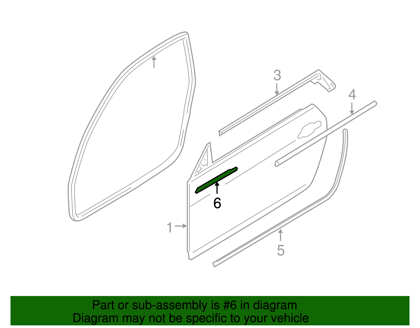 51337173549 - 2007-2013 BMW Front Molding (51-33-7-173-549) | BMW of ...