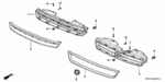 90125SN7G00 - Interior/Bumper: SCREW, TAPPING (5X16) for Honda Image
