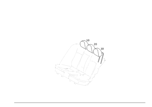 Head Restraint for 2005 Mercedes-Benz C55 AMG #0