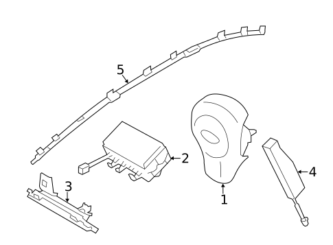 Air Bag Components for 2016 Subaru Impreza #1