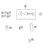 68078076AB - Doors, Door Mirrors and Related Parts: Latch Clip for Mopar Image