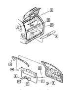 WS39BD5AA - : Lamp Opening Cover for Chrysler: Town &amp; Country | Dodge: Caravan, Grand Caravan Image