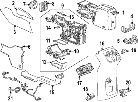 Center Console for 2024 Buick Envision #0