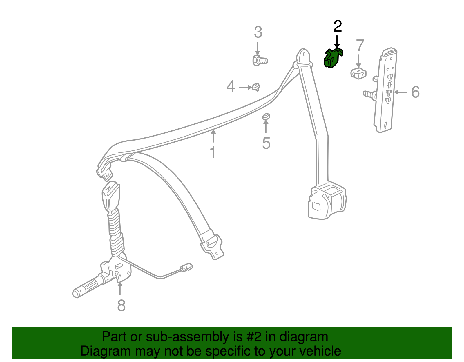 Retractor Assembly Support - BMW (72-11-8-411-474)
