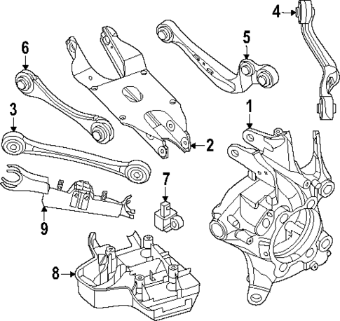 Rear Suspension for 2025 Porsche Macan #1
