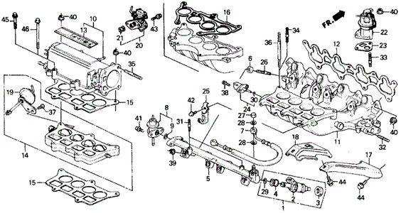 Intake Manifold (SI) for 1991 Honda Prelude #0