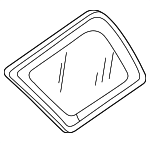 EC0450G20C - : Quarter Glass for Mazda: Tribute Image