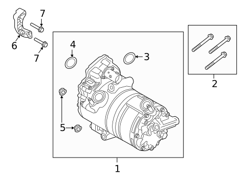 Condenser, Compressor & Lines for 2019 Volvo XC90 #6