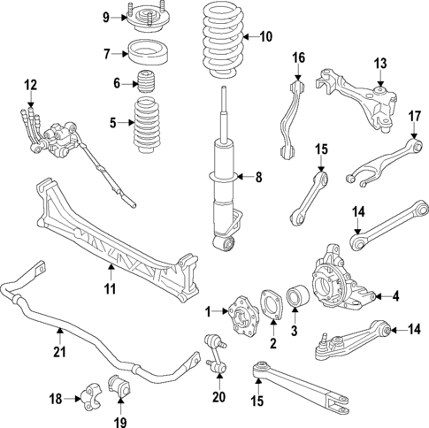 Rear Suspension for 2018 Porsche 911 #1