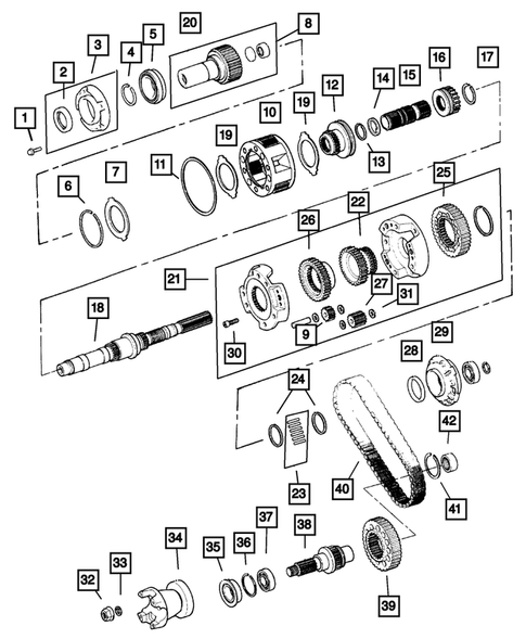 Gear Train for 2001 Jeep Cherokee #0