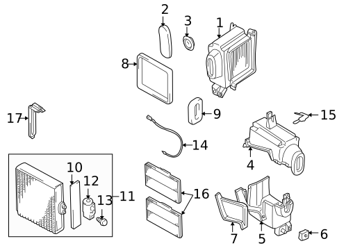 Blower Motor & Fan for 2004 Suzuki Vitara #1