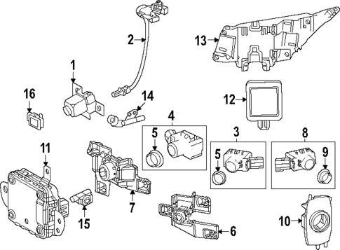 Parking Aid for 2023 Lexus RX500h #1