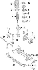 54302CL01A - Suspension: Strut for INFINITI: FX35, FX45 Image