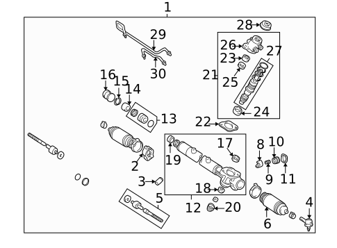 Steering Gear & Linkage for 2003 Toyota Avalon #0