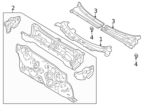 Cowl for 2005 Mercury Mariner #0