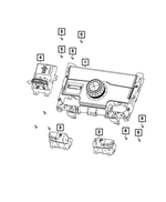 68476686AC - Electrical: 3 Gang Switch for Mopar Image