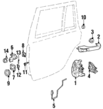 55000248 - Body: Hinge Assembly Mount Plate for Jeep: Cherokee, Wagoneer Image