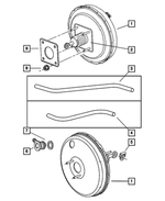 4721721AA - Service Brakes: Power Brake Booster for Mopar Image