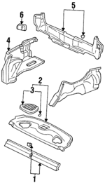84512SR8000ZA - Body: Bulkhead Trim for Honda: Civic Image