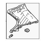 625820E010C0 - Body: Upper Quarter Trim for Lexus: TX350, TX500h, TX550h+ Image