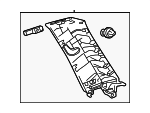 624710E150C0 - Body: Pillar Trim for Lexus: TX350, TX500h, TX550h+ Image