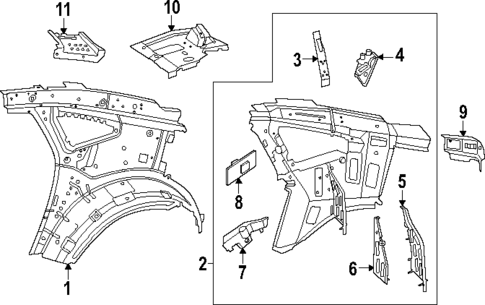 Inner Structure for 2023 Mercedes-Benz EQE AMG #0