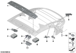 54349448955 - : Set, Rear Window Retainer for BMW Image