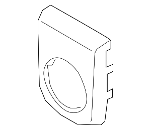 95B957053B1E0 - Body: Cruise Control Distance Sensor Cover for Porsche Image