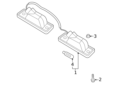 License Lamps for 2009 Chevrolet Aveo5 #0