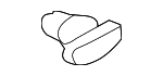 MU000255 - Body: Lower Weather-strip Retainer Clip for Mitsubishi Image