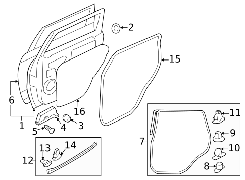 Door & Components for 2025 Mitsubishi Outlander Sport #0