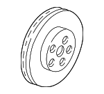 18060234 - Brakes: Rotor for Buick: LeSabre, Park Avenue, Riviera | Cadillac: 60 Special, DeVille, Fleetwood | Chevrolet: Camaro, Lumina APV | Oldsmobile: 88, 98, Aurora, LSS, Regency, Silhouette | Pontiac: Bonneville, Firebird, Trans Sport Image