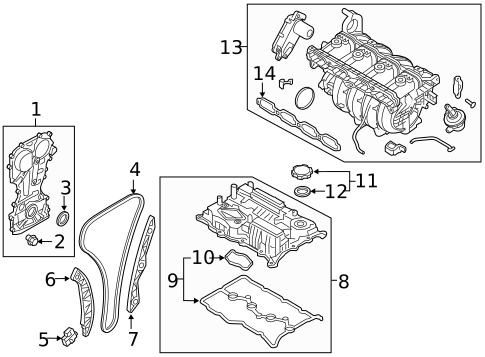 Valve & Timing Covers for 2016 Kia Sorento #0