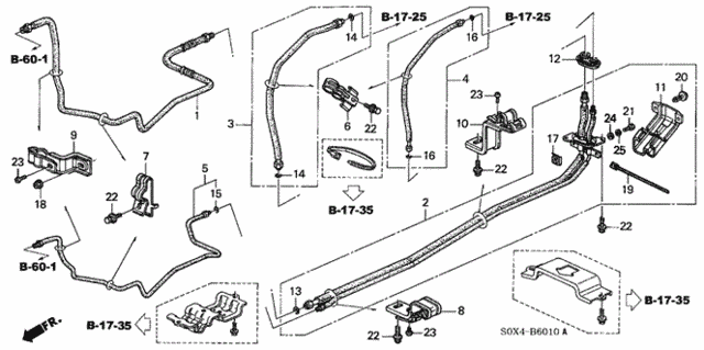 A/C Rear Hose - Rear Pipe for 2000 Honda Odyssey #0