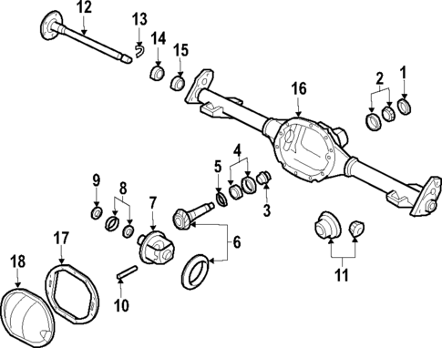 Rear Axle for 2006 Isuzu Ascender #1