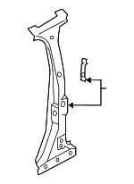 LB5Z7824300A - Body: Inner Center Pillar for Ford: Explorer, Police Interceptor Utility Image