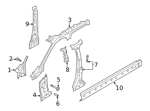 Center Pillar for 2024 Ford Explorer #0