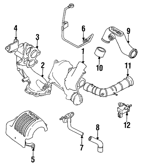 Turbocharger for 1990 Isuzu Impulse #0