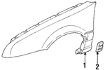 12353169 - Body: Fender for Chevrolet: Beretta Image