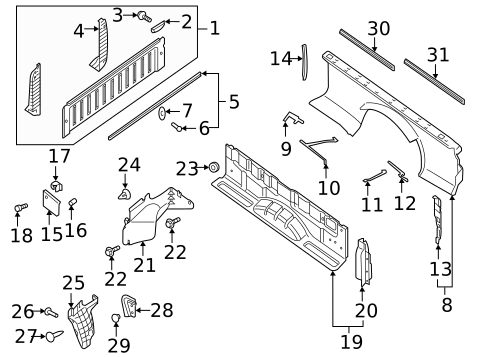 Front & Side Panels for 2018 Nissan TITAN #0