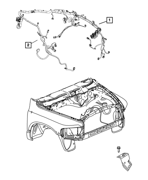 Wiring-Headlamp to Dash for 2009 Dodge Ram 1500 #0