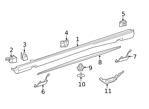 Exterior Trim - Pillars for 2016 Mercedes-Benz E63 AMG S #1