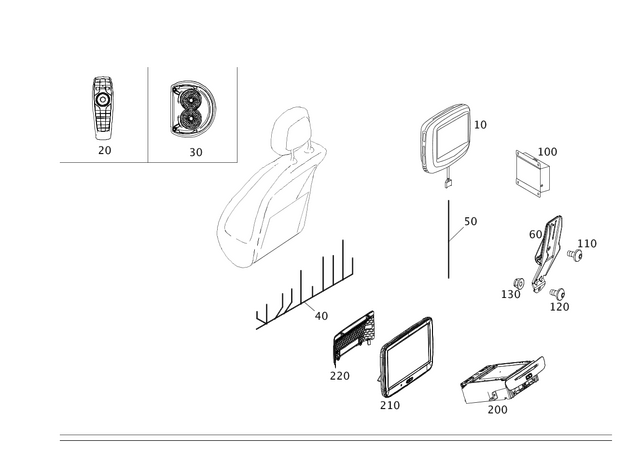 4638204001 - Electrical System: Remote Control for Mercedes-Benz Image image