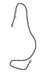 81725TZ5A11 - Body: Folding Seat Release Cable for Acura Image